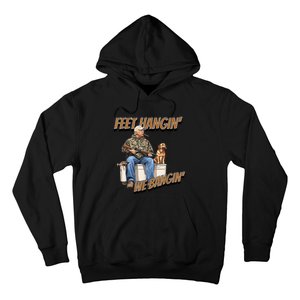 Feet Hangin We Bangin Trump Duck Hunting Hoodie