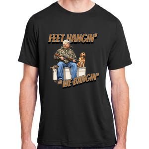 Feet Hangin We Bangin Trump Duck Hunting Adult ChromaSoft Performance T-Shirt