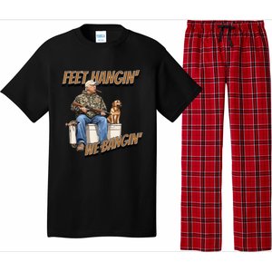 Feet Hangin We Bangin Trump Duck Hunting Pajama Set