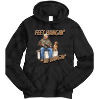 Feet Hangin We Bangin Trump Duck Hunting Tie Dye Hoodie