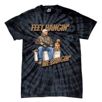 Feet Hangin We Bangin Trump Duck Hunting Tie-Dye T-Shirt