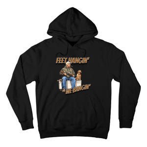 Feet Hangin We Bangin Trump Duck Hunting Tall Hoodie