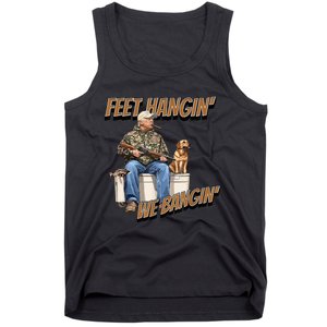 Feet Hangin We Bangin Trump Duck Hunting Tank Top