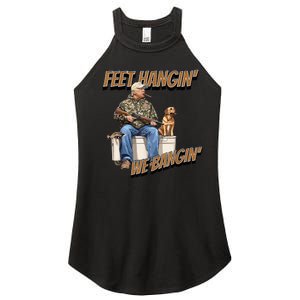 Feet Hangin We Bangin Trump Duck Hunting Women's Perfect Tri Rocker Tank