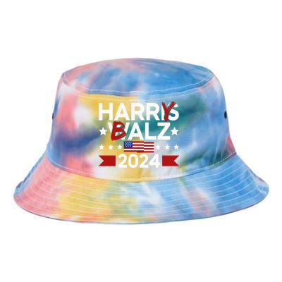 Funny Harris Walz 24 Harry Balz 2024 Meme Democratics Vote Tie Dye Newport Bucket Hat