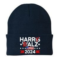 Funny Harris Walz 24 Harry Balz 2024 Meme Democratics Vote Knit Cap Winter Beanie