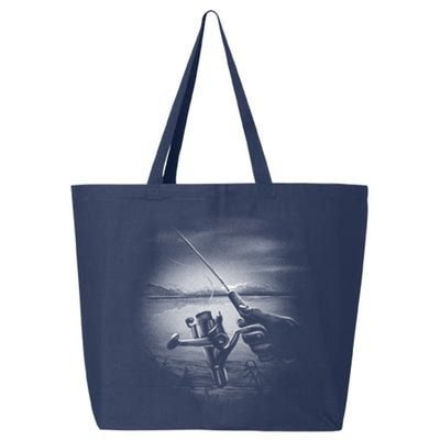 Fishing Hand With Reel Monochromatic 25L Jumbo Tote