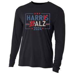 Funny Harris Walz 24 Harry Balz 2024 Cooling Performance Long Sleeve Crew