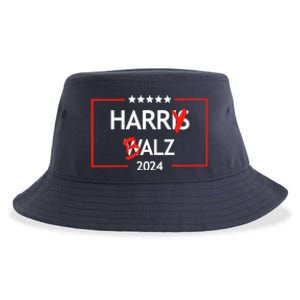 Funny Harris Walz 24 Harry Balz 2024 Meme Sustainable Bucket Hat