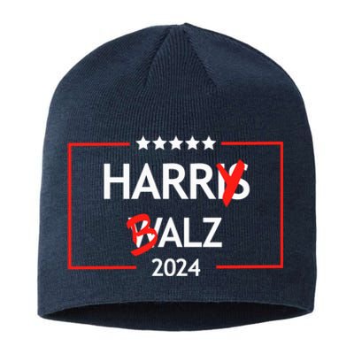 Funny Harris Walz 24 Harry Balz 2024 Meme Sustainable Beanie