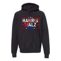 Funny Harris Walz 24 Hairy Balz 2024 Meme Democratics Vote Premium Hoodie