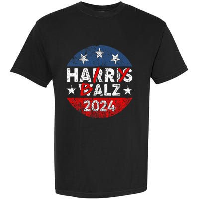 Funny Harris Walz 24 Hairy Balz 2024 Democratics Vote Garment-Dyed Heavyweight T-Shirt