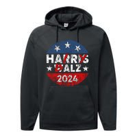 Funny Harris Walz 24 Hairy Balz 2024 Democratics Vote Performance Fleece Hoodie