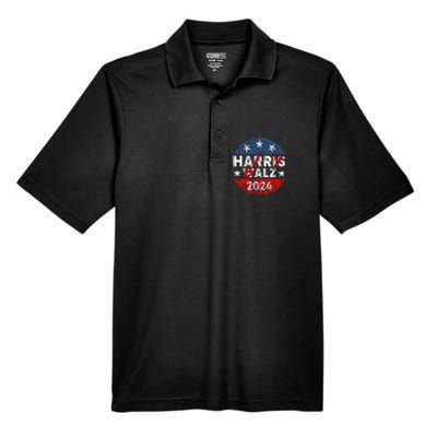 Funny Harris Walz 24 Hairy Balz 2024 Democratics Vote Men's Origin Performance Pique Polo