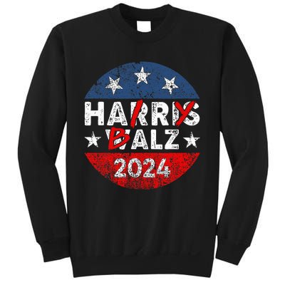 Funny Harris Walz 24 Hairy Balz 2024 Democratics Vote Sweatshirt