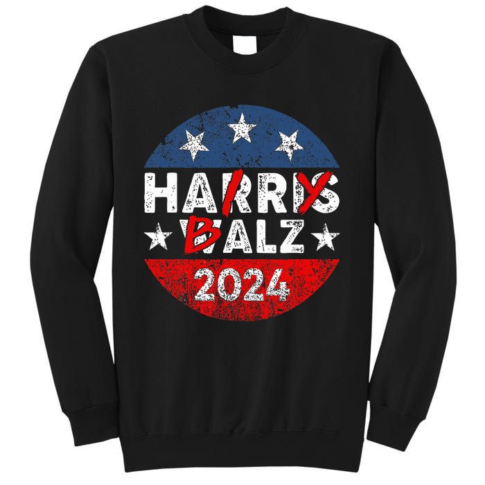 Funny Harris Walz 24 Hairy Balz 2024 Democratics Vote Sweatshirt