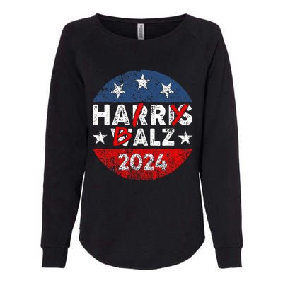 Funny Harris Walz 24 Hairy Balz 2024 Democratics Vote Womens California Wash Sweatshirt