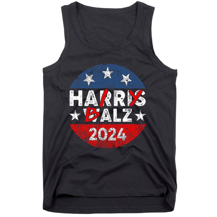 Funny Harris Walz 24 Hairy Balz 2024 Democratics Vote Tank Top