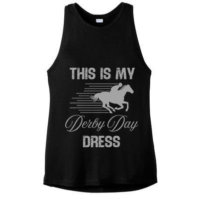Fancy Hats Women This Is My Derby Day Dress Funny Ladies PosiCharge Tri-Blend Wicking Tank