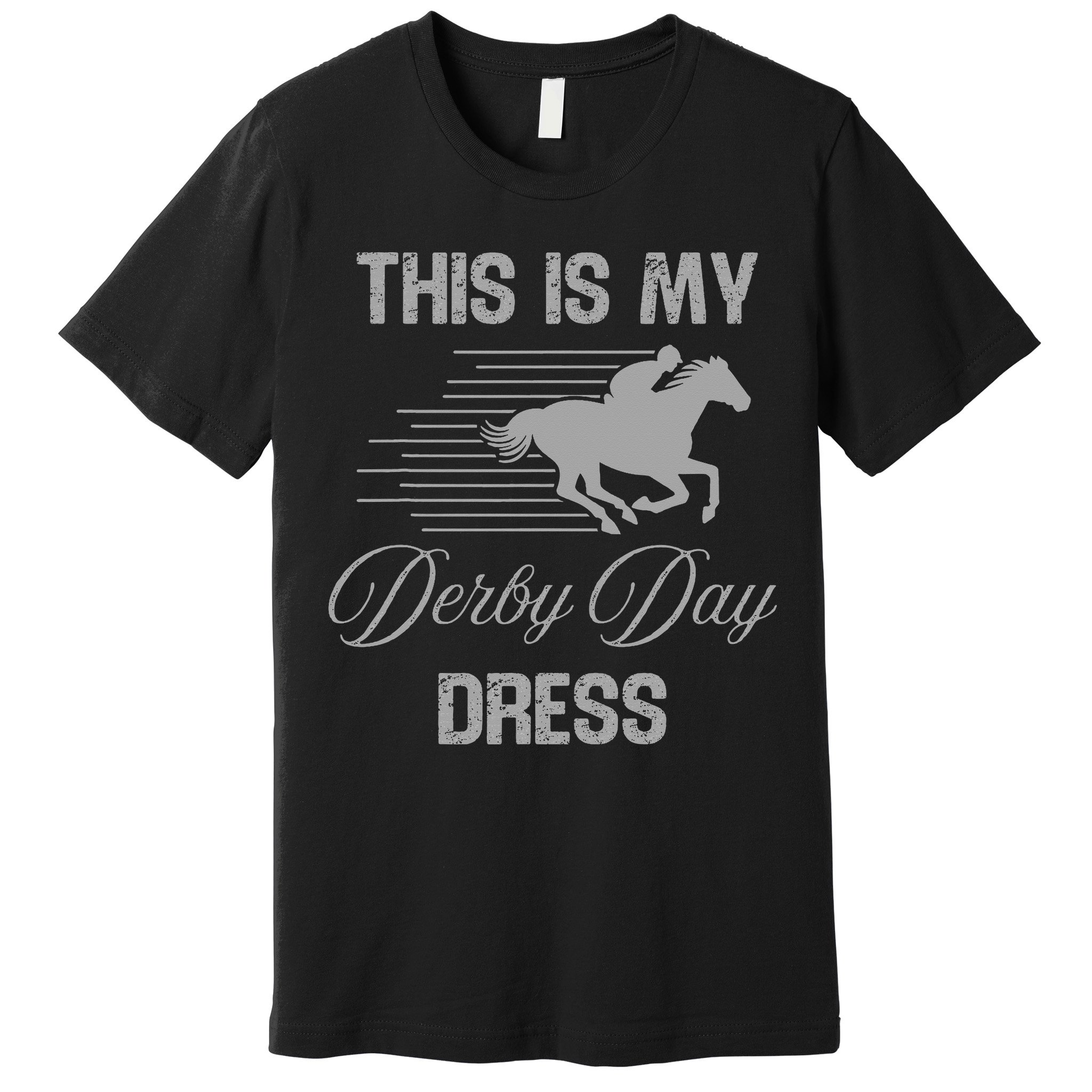 Fancy Hats Women This Is My Derby Day Dress Funny Premium T-Shirt