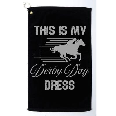 Fancy Hats Women This Is My Derby Day Dress Funny Golf Towel