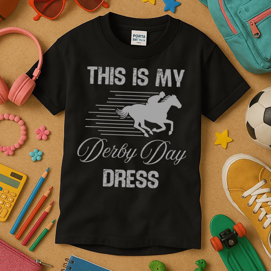 Fancy Hats Women This Is My Derby Day Dress Funny Kids T-Shirt