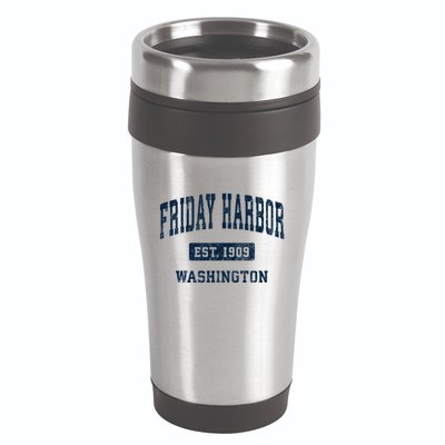 Friday Harbor Washington Wa Vintage Athletic Sports 16oz Travel Tumbler