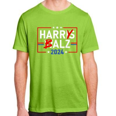 Funny Harris Walz 24 Harry Balz 2024 Meme Democratics Vote Adult ChromaSoft Performance T-Shirt