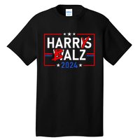 Funny Harris Walz 24 Harry Balz 2024 Meme Democratics Vote Tall T-Shirt