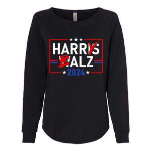 Funny Harris Walz 24 Harry Balz 2024 Meme Democratics Vote Womens California Wash Sweatshirt