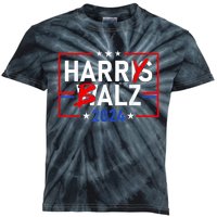 Funny Harris Walz 24 Harry Balz 2024 Meme Democratics Vote Kids Tie-Dye T-Shirt