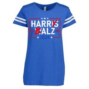 Funny Harris Walz 24 Harry Balz 2024 Meme Democratics Vote Enza Ladies Jersey Football T-Shirt