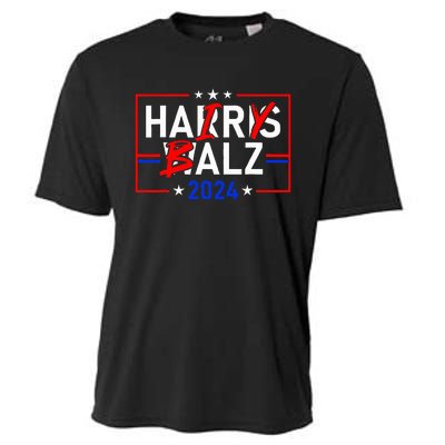 Funny Harris Walz 24 Hairy Balz 2024 Meme Democratics Vote Cooling Performance Crew T-Shirt