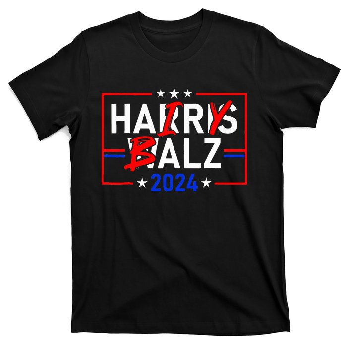 Funny Harris Walz 24 Hairy Balz 2024 Meme Democratics Vote T-Shirt