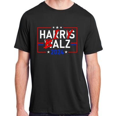 Funny Harris Walz 24 Hairy Balz 2024 Meme Democratics Vote Adult ChromaSoft Performance T-Shirt