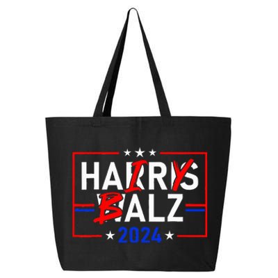 Funny Harris Walz 24 Hairy Balz 2024 Meme Democratics Vote 25L Jumbo Tote