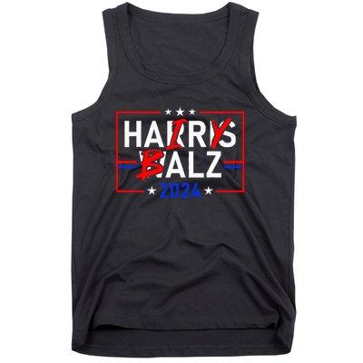 Funny Harris Walz 24 Hairy Balz 2024 Meme Democratics Vote Tank Top