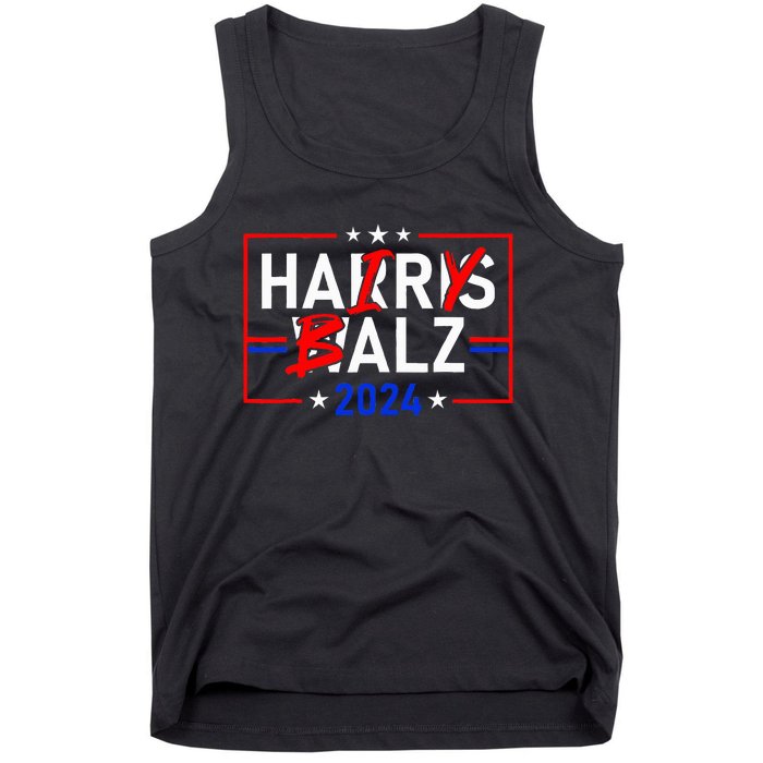 Funny Harris Walz 24 Hairy Balz 2024 Meme Democratics Vote Tank Top