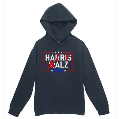 Funny Harris Walz 24 Hairy Balz 2024 Meme Democratics Vote Urban Pullover Hoodie