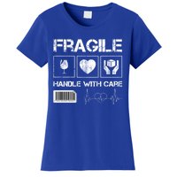 Fragile Handle With Care Graphic Tees And Cool Designs Fun Funny Gift Women's T-Shirt