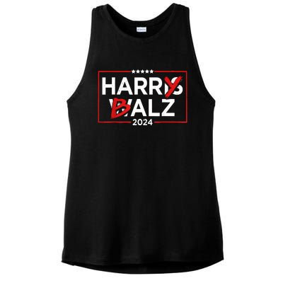 Funny Harris Walz 24 Harry Balz 2024 Meme Democratics Vote Ladies PosiCharge Tri-Blend Wicking Tank