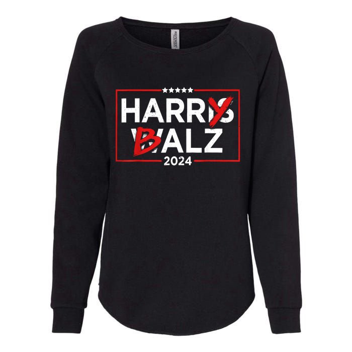 Funny Harris Walz 24 Harry Balz 2024 Meme Democratics Vote Womens California Wash Sweatshirt