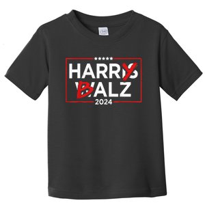 Funny Harris Walz 24 Harry Balz 2024 Meme Democratics Vote Toddler T-Shirt