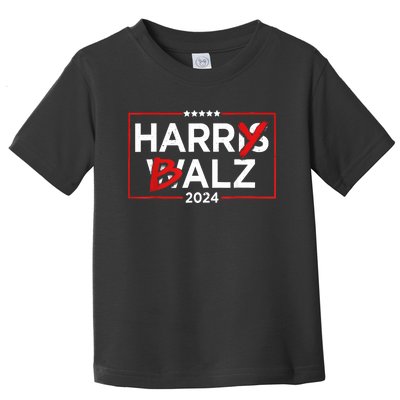 Funny Harris Walz 24 Harry Balz 2024 Meme Democratics Vote Toddler T-Shirt