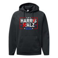 Funny Harris Walz 24 Harry Balz 2024 Meme Democratics Vote Performance Fleece Hoodie