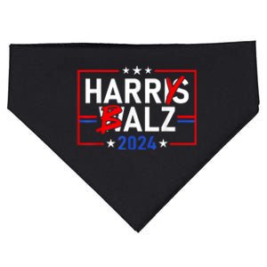 Funny Harris Walz 24 Harry Balz 2024 Meme Democratics Vote USA-Made Doggie Bandana