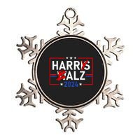 Funny Harris Walz 24 Harry Balz 2024 Meme Democratics Vote Metallic Star Ornament