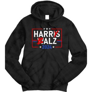 Funny Harris Walz 24 Harry Balz 2024 Meme Democratics Vote Tie Dye Hoodie