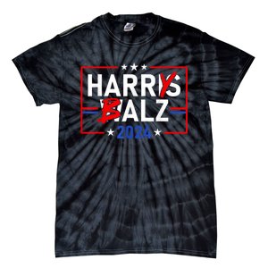 Funny Harris Walz 24 Harry Balz 2024 Meme Democratics Vote Tie-Dye T-Shirt