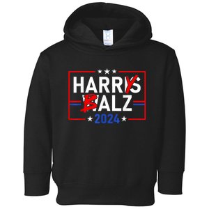 Funny Harris Walz 24 Harry Balz 2024 Meme Democratics Vote Toddler Hoodie